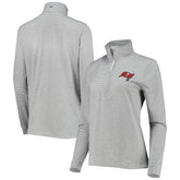 Tampa Bay Buccaneers Vineyard Vines Women's Sankaty Shep Half-Zip Pullover Top Heather Gray - NFL