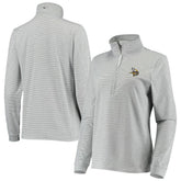 Minnesota Vikings Vineyard Vines Women's Sankaty Shep Half-Zip Pullover Top Heather Gray - NFL