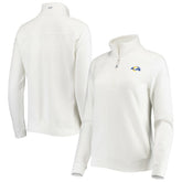 Los Angeles Rams Vineyard Vines Women's Shep Shirt Quarter-Zip Sweatshirt White - NFL