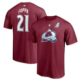 Peter Forsberg Colorado Avalanche - Fanatics Authentic Stack Retired Player Nickname & Number T-Shirt Burgundy