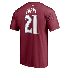Peter Forsberg Colorado Avalanche - Fanatics Authentic Stack Retired Player Nickname & Number T-Shirt Burgundy