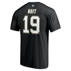 Ryan Whitney Pittsburgh Penguins Fanatics Authentic Stack Retired Player Nickname & Number T-Shirt Black
