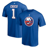 Glenn Resch New York Islanders - Fanatics Authentic Stack Retired Player Nickname & Number T-Shirt Royal