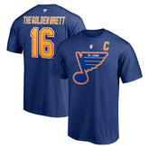 Brett Hull St. Louis Blues - Fanatics Authentic Stack Retired Player Nickname & Number T-Shirt Blue