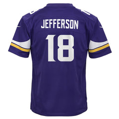 Justin Jefferson Minnesota Vikings Youth Game Jersey Purple - Nike