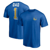 NBA - Golden State Warriors Number One Dad T-Shirt - Royal
