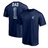 NBA - Memphis Grizzlies Number One Dad T-Shirt - Navy