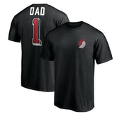NBA - Portland Trail Blazers Number One Dad T-Shirt - Black