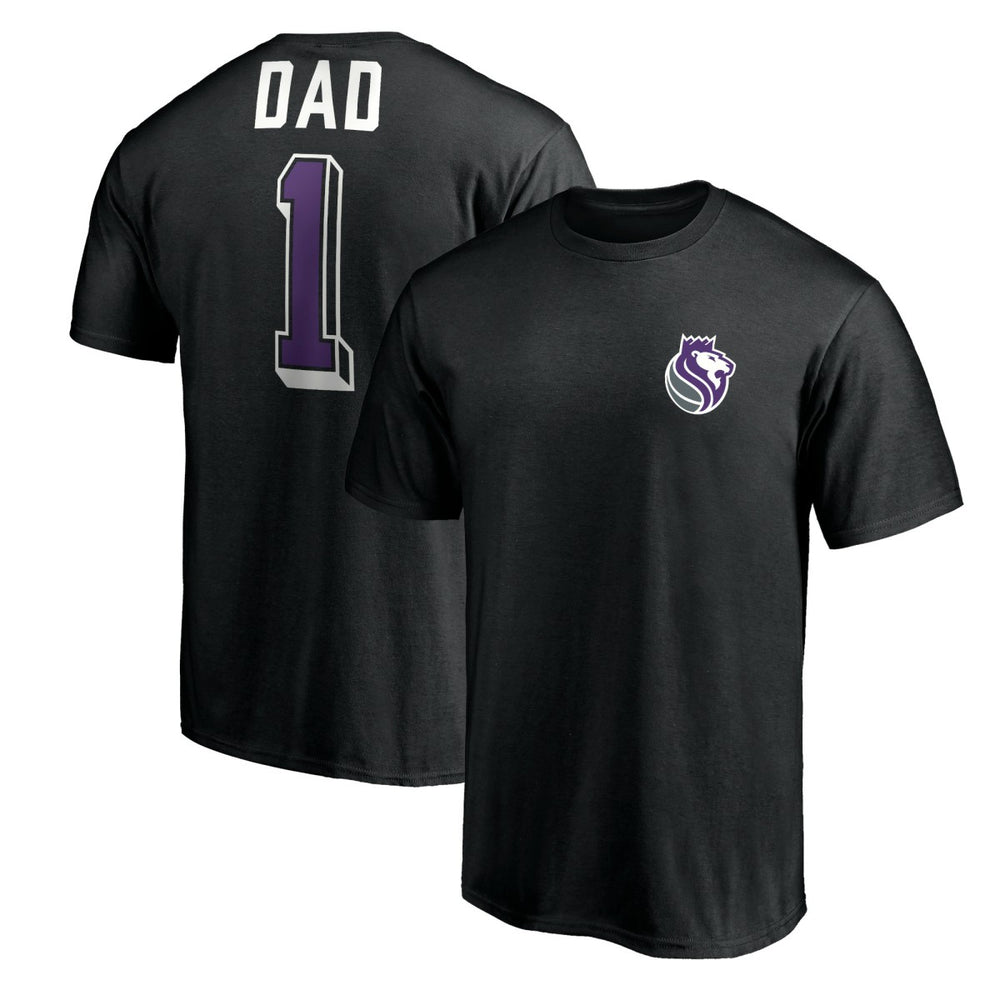 NBA - Sacramento Kings Number One Dad T-Shirt - Black