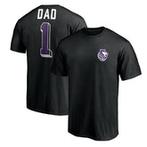 NBA - Sacramento Kings Number One Dad T-Shirt - Black