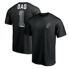 NBA - San Antonio Spurs Number One Dad T-Shirt - Black