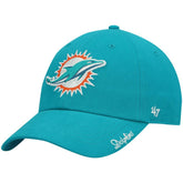 Miami Dolphins '47 Women's Miata Clean Up Primary Adjustable Hat Aqua - 47 brand