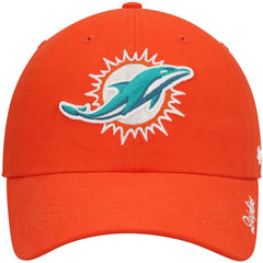 Miami Dolphins '47 Women's Miata Clean Up Secondary Logo Adjustable Hat Orange - 47 brand