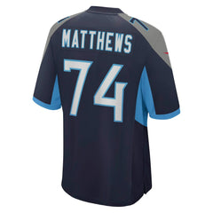 Bruce Matthews Tennessee Titans Retired Player Jersey Navy - Nike