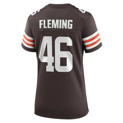 Don Fleming Cleveland Browns Women's Retired Player Jersey Brown - Nike