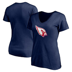 Arizona Cardinals Women's Red White and Team V-Neck T-Shirt Navy - NFL