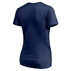 Atlanta Falcons Women's Red White and Team V-Neck T-Shirt Navy - NFL