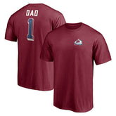 Colorado Avalanche - Number One Dad Logo T-Shirt Garnet