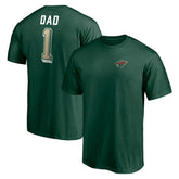 Minnesota Wild - Number One Dad Logo T-Shirt Green