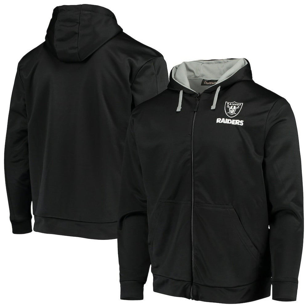 Las Vegas Raiders Dunbrooke Apprentice Full-Zip Hoodie Black/Gray - NFL