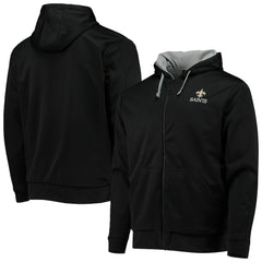 New Orleans Saints Dunbrooke Apprentice Full-Zip Hoodie Black/Gray - NFL
