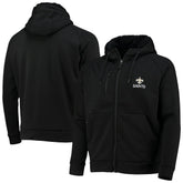 New Orleans Saints Dunbrooke Shag Tri-Blend Full-Zip Raglan Hoodie Black - NFL