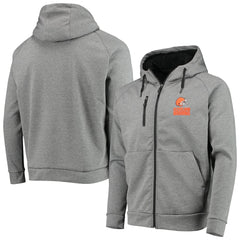 Cleveland Browns Dunbrooke Shag Tri-Blend Full-Zip Raglan Hoodie Charcoal - NFL