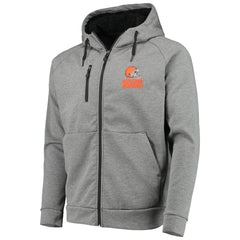 Cleveland Browns Dunbrooke Shag Tri-Blend Full-Zip Raglan Hoodie Charcoal - NFL