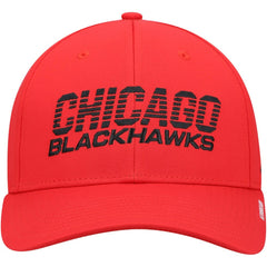 Chicago Blackhawks adidas 2021 Locker Room AEROREADY Flex Hat Red