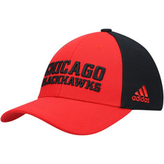 Chicago Blackhawks adidas Locker Room Adjustable Hat Red
