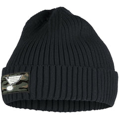 St. Louis Blues - adidas Military Appreciation Cuffed Knit Hat Black