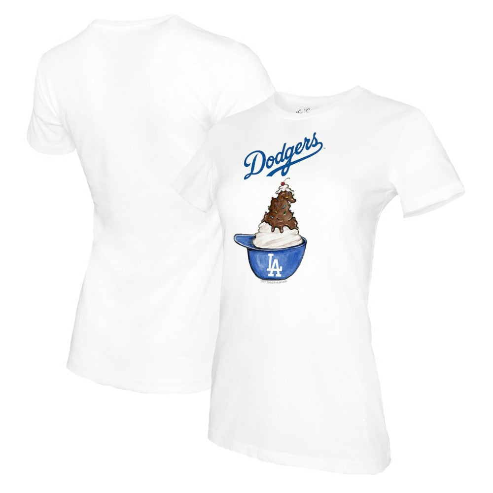 Los Angeles Dodgers Tiny Turnip Women's Sundae Helmet T-Shirt Online