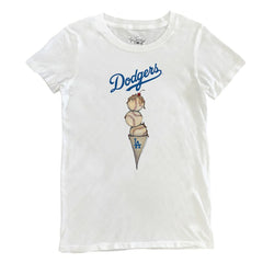 Los Angeles Dodgers Tiny Turnip Women's Triple Scoop T-Shirt Clearance