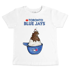 Toronto Blue Jays Tiny Turnip Youth Sundae Helmet T-Shirt for sale