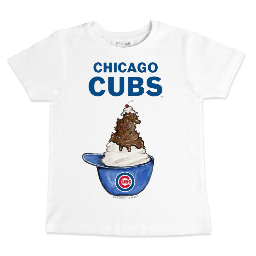 Chicago Cubs Tiny Turnip Youth Sundae Helmet T-Shirt Online