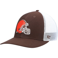 Cleveland Browns '47 Trucker Snapback Hat Brown/White - 47 brand