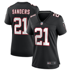 Deion Sanders Atlanta Falcons Women's Alternate Retired Player Game Jersey Black - Nike