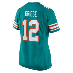 Bob Griese Miami Dolphins Women's Retired Player Jersey Aqua - Nike