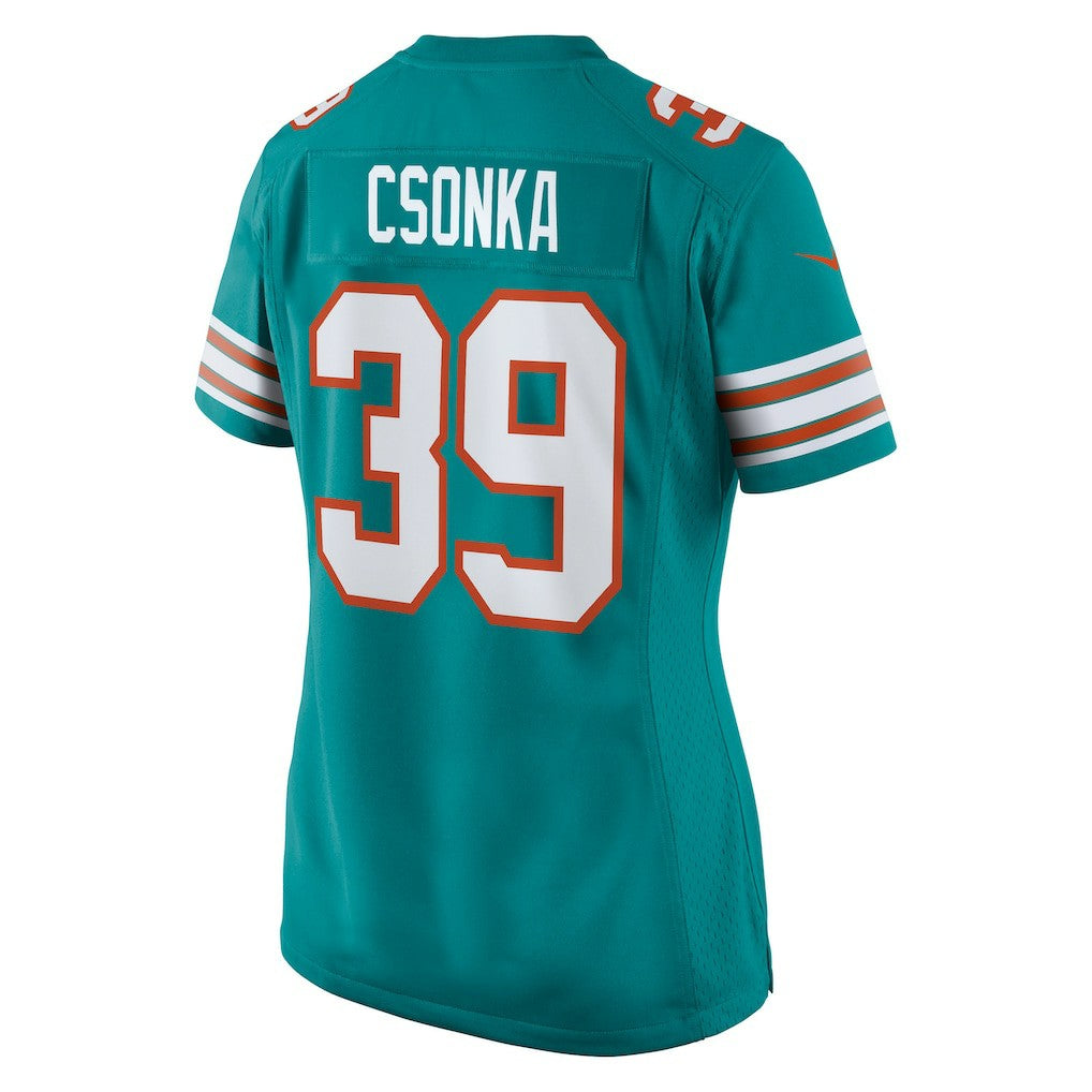 Larry Csonka Miami Dolphins Women's Retired Player Jersey - Aqua | NFL Jerseys