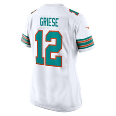 Bob Griese Miami Dolphins Women's Retired Player Jersey White - Nike