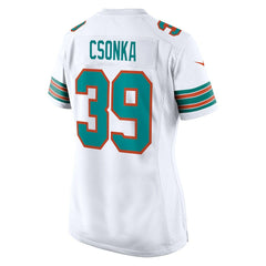 Larry Csonka Miami Dolphins Women's Retired Player Jersey White - Nike