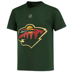Kirill Kaprizov Minnesota Wild - Youth Player Name & Number T-Shirt Green