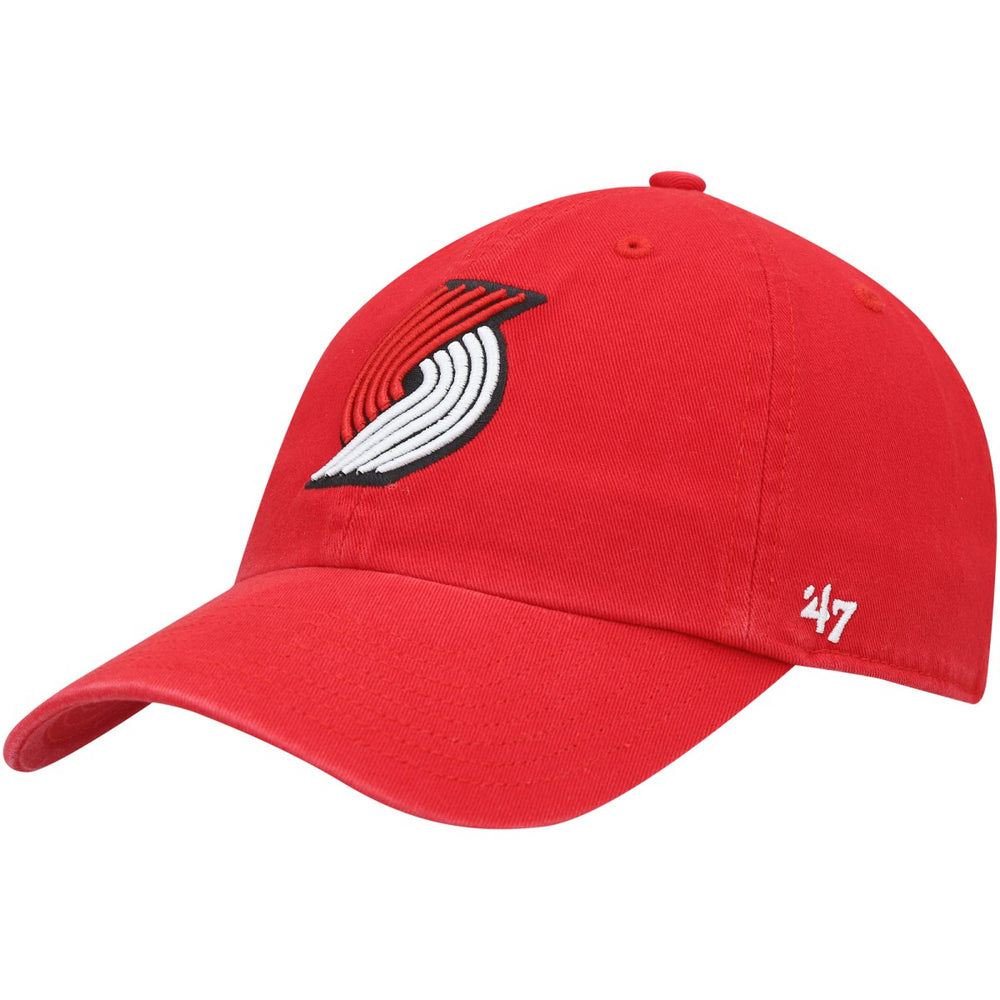 47 brand - Portland Trail Blazers '47 Core Logo Clean Up Adjustable Hat - Red