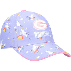 Green Bay Packers '47 Girls Preschool Unicorn Clean Up Adjustable Hat Purple - 47 brand