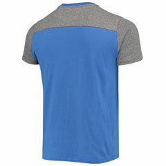 New York Giants Majestic Threads Gridiron Classics Field Goal Slub T-Shirt Royal/Heathered Gray - NFL