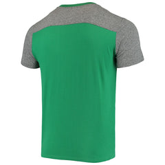 New York Jets Majestic Threads Gridiron Classics Field Goal Slub T-Shirt Kelly Green/Heathered Gray - NFL