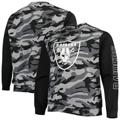 Las Vegas Raiders FOCO Camo Long Sleeve T-Shirt Black - NFL