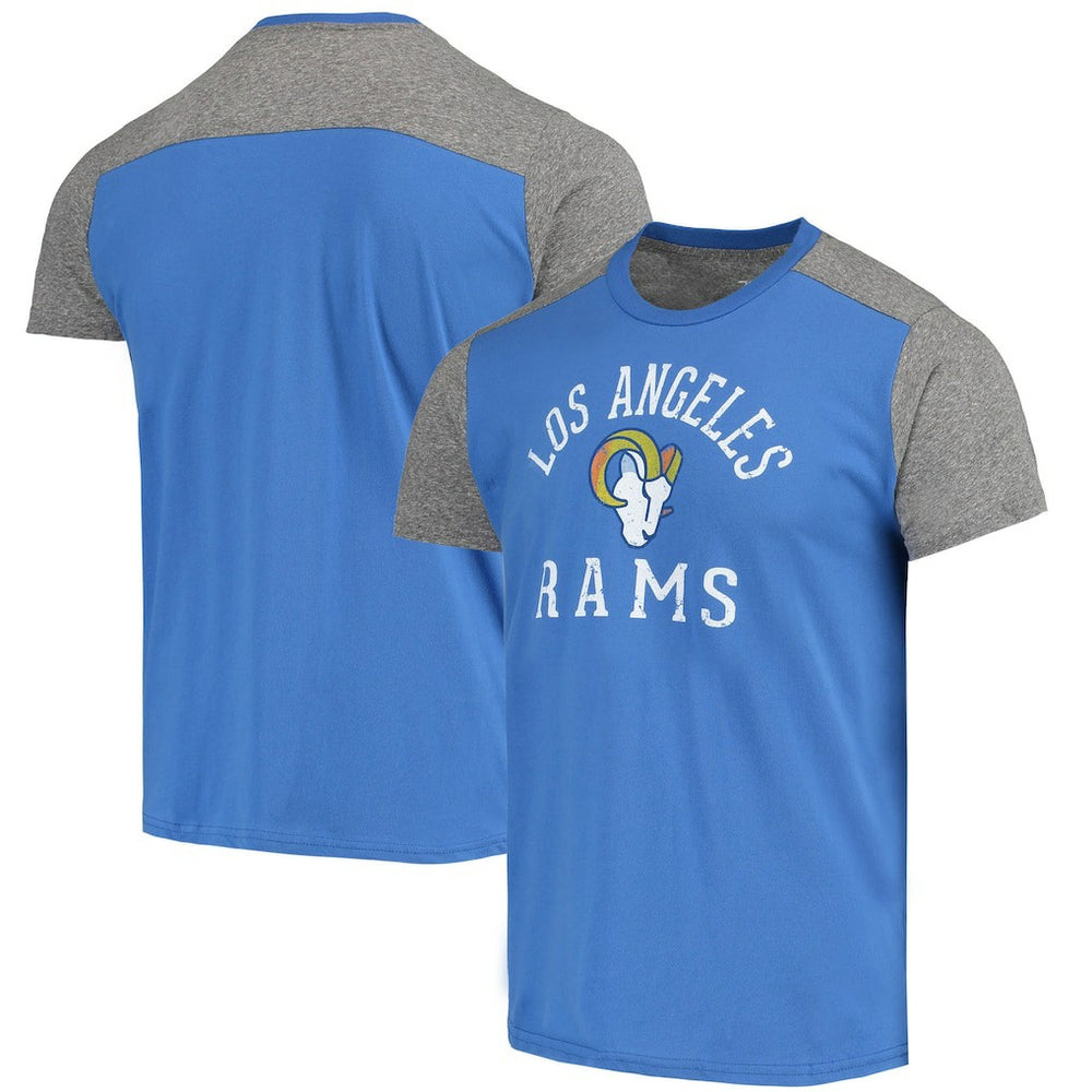 Los Angeles Rams Majestic Threads Field Goal Slub T-Shirt Royal/Gray - NFL