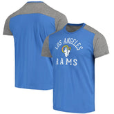 Los Angeles Rams Majestic Threads Field Goal Slub T-Shirt Royal/Gray - NFL