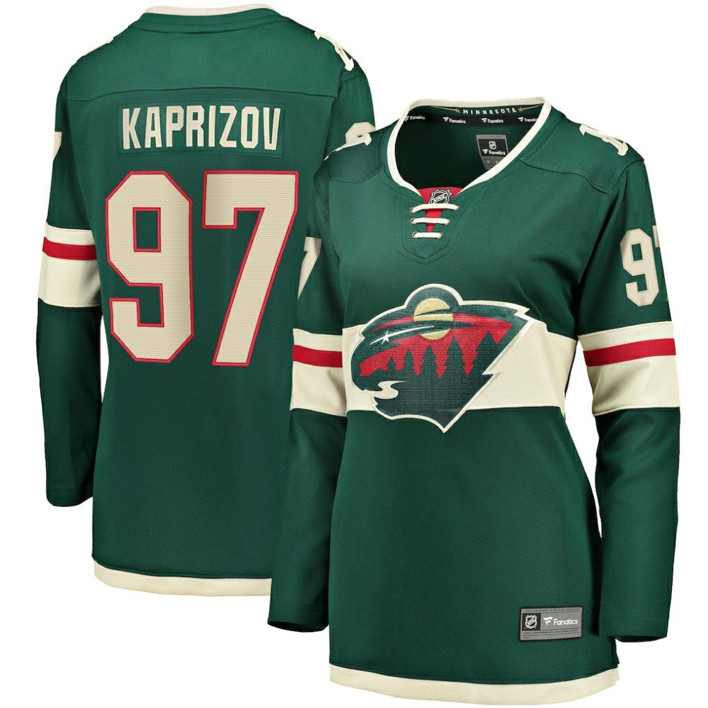 Kirill Kaprizov Minnesota Wild - Fanatics Women's Home Breakaway Replica Jersey Green